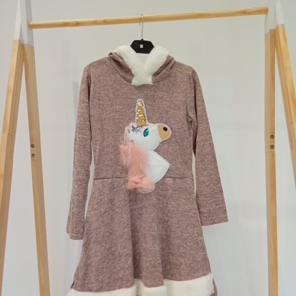 Robe rose licorne