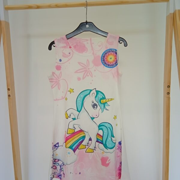 Robe blanche licorne