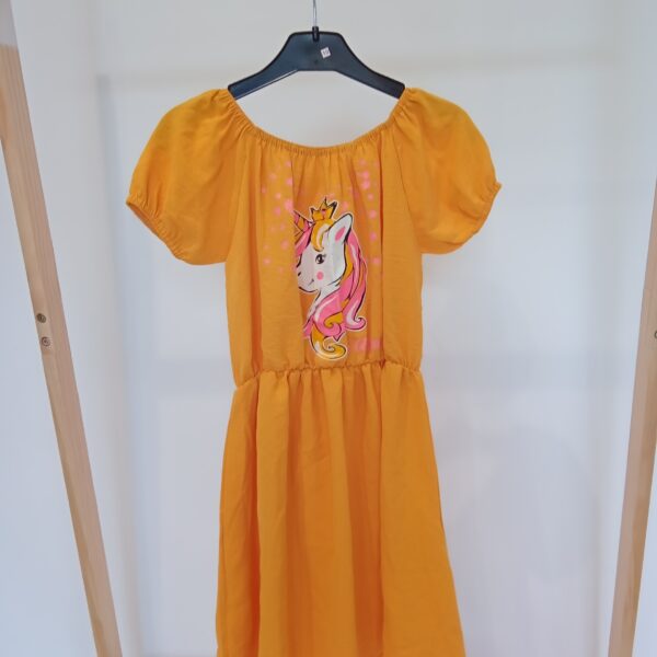 Robe moutarde licorne