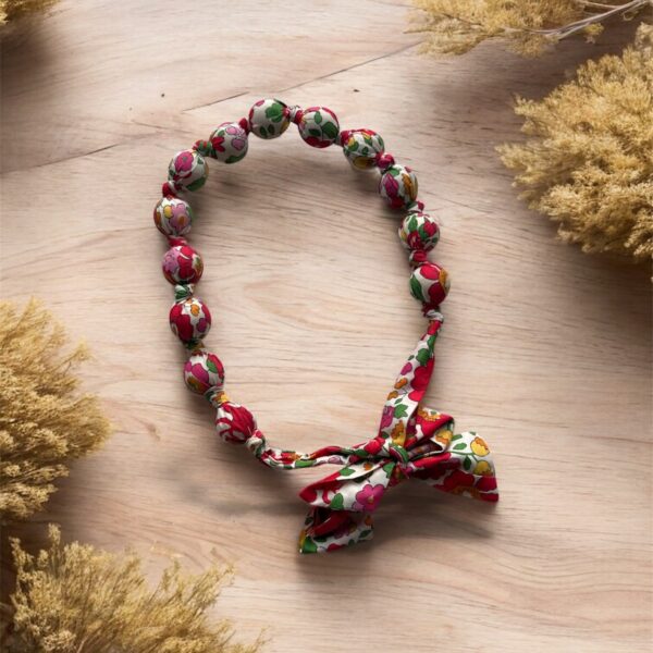 Collier boule en liberty